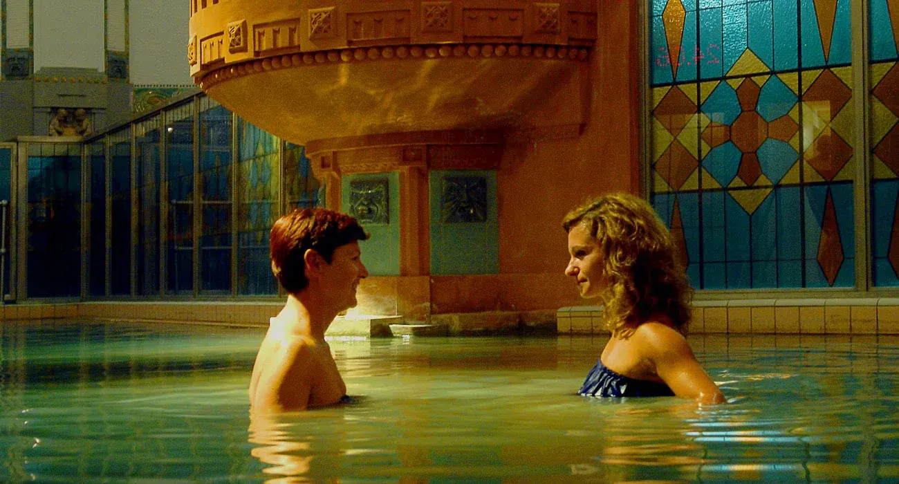 Thermal pool in a historic spa building